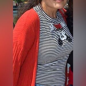 MXM Striped Black and White Top